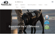 Tablet Screenshot of k2canine.com